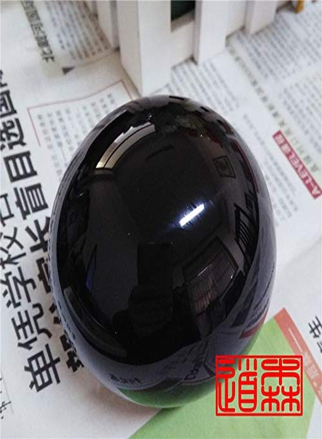DSJUGGLING Solid Black Acrylic Contact Juggling Ball - 75mm - 3 inch - Image 2